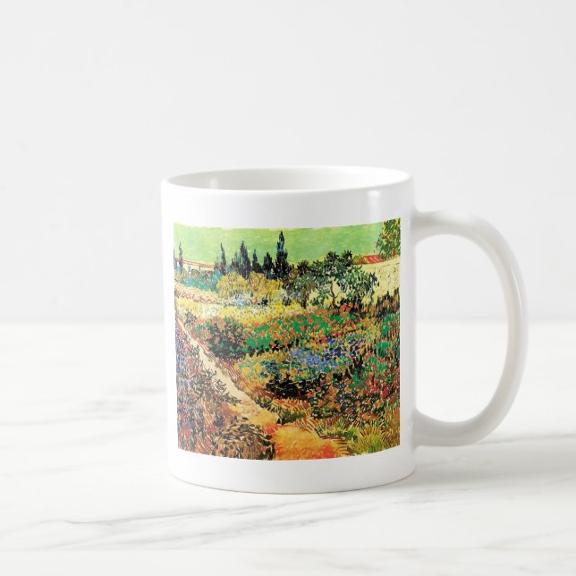 Blommar Garden med Väg, Vincent van Gogh Kaffemugg (Höger)