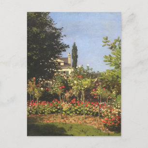 Blommar Garden på Sainte Adresse av Claude Monet Vykort