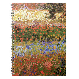 Blommar Garden,Vincent van Gogh. Anteckningsbok Med Spiral