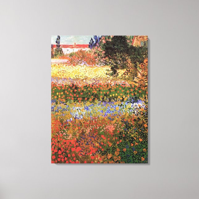 Blommar Garden, Vincent van Gogh. Canvastryck (Framsida)