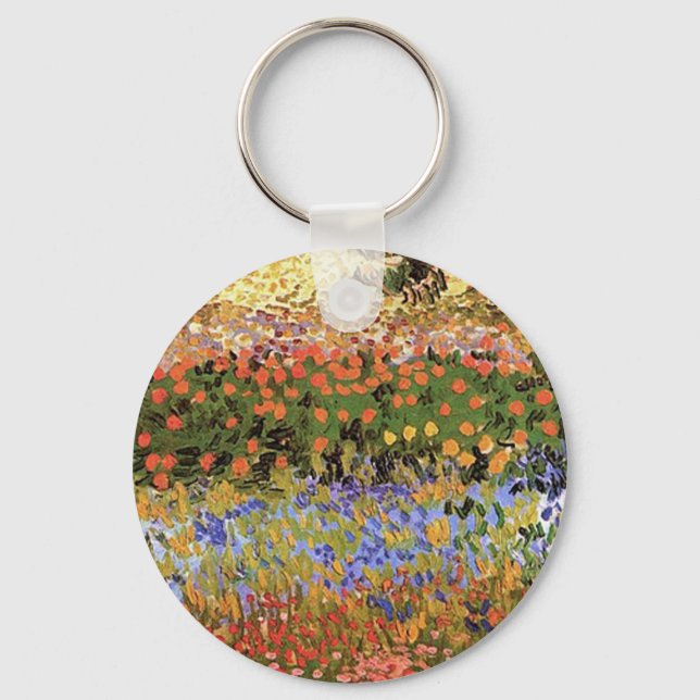 Blommar Garden,Vincent van Gogh. Nyckelring (Framsida)