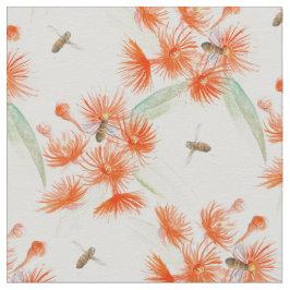 Blommar gum, vattenfärgstruktur tyg