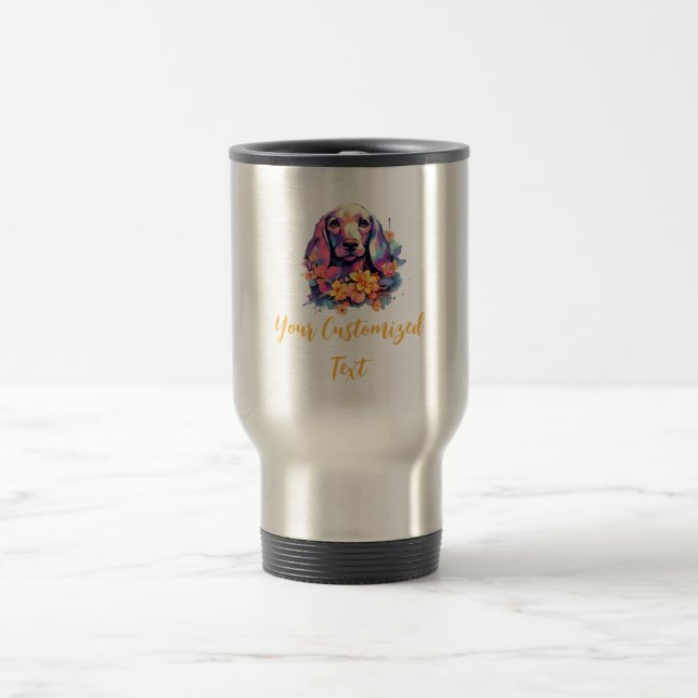 Blommar Hues kring Dachshund Charm Resemugg (Center)