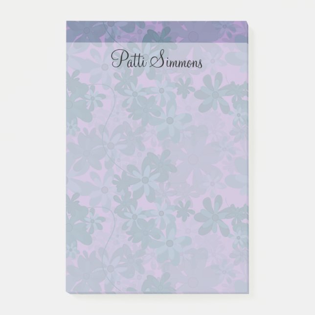 Blommar i Bloom (Lavender Glow) Post-it Block (Framsida)