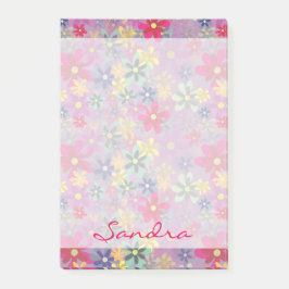 Blommar i Bloom (Sömlösa Mönster) Post-it Block