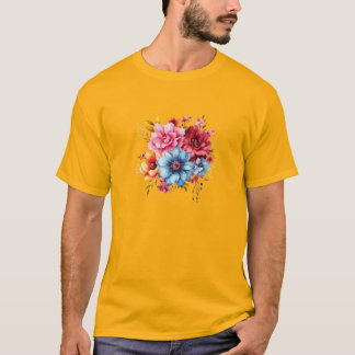 Blommar i Bloom: Vibrant Blommigt Serenity T Shirt