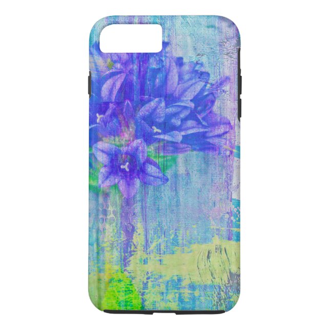 Blommar i Blue Violet Case-Mate iPhone Skal (Baksida)