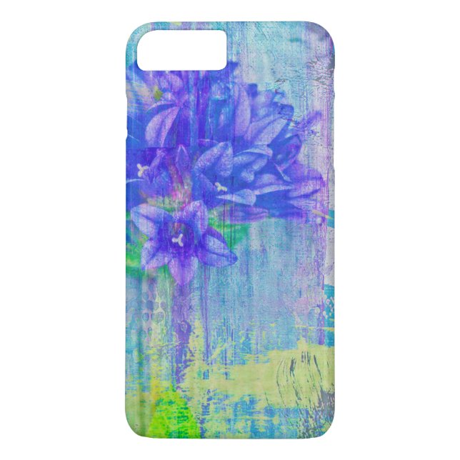 Blommar i Blue Violet Case-Mate iPhone Skal (Baksida)