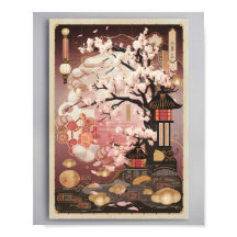 Blommar i Dusk: En japansk kvällstid i transiquil