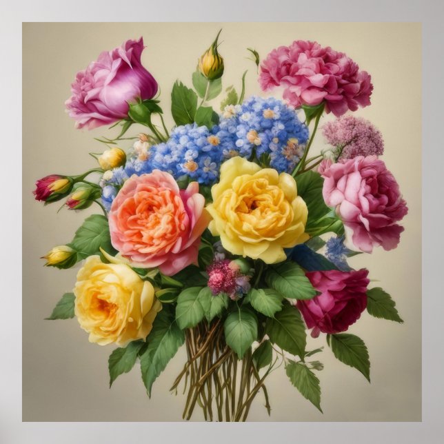 Blommar i Fullt Bloom Poster (Framsidan)