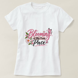 Blommar i min egen takt inspiration dam t shirt