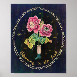 Blommar i mörkret poster