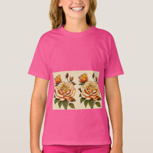"Blommar i Stil: Ro Skater Girls" T-Shirt för