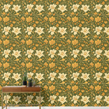 Blommar i Stil: Stängande Blommigt Tapet design
