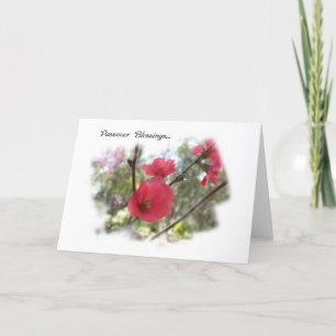 Blommar i Vår Pesach Blessings Greeting Card Kort