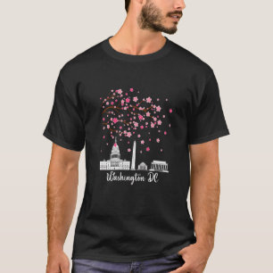 Blommar i Washington Dc Cherry Monuments Manar Kvi T Shirt
