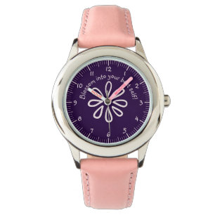 Blommar in i ditt bästa! Flower Doodle Armbandsur