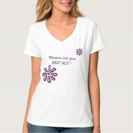 Blommar in i ditt bästa självförsörjande - inspire t shirt