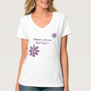Blommar in i ditt bästa självförsörjande - inspire t shirt