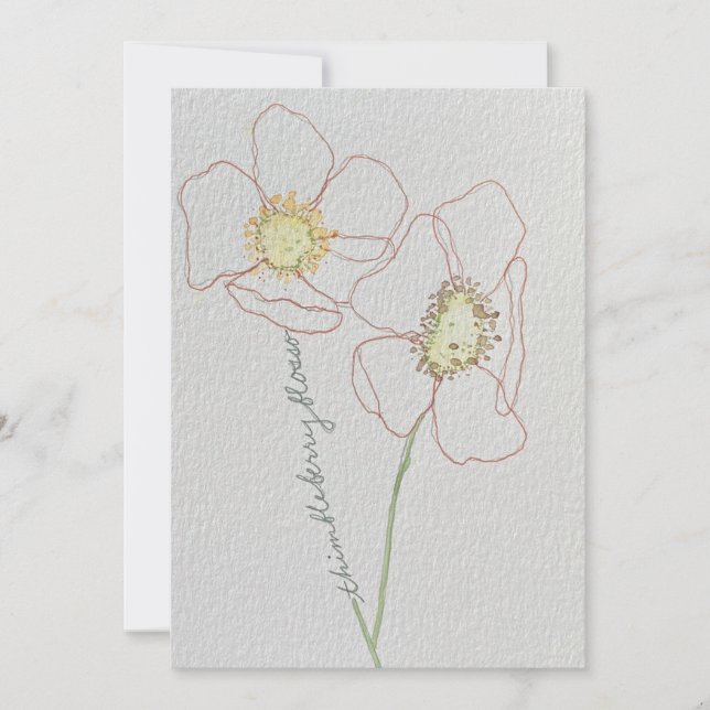 blommar inbjudningar (Framsida)