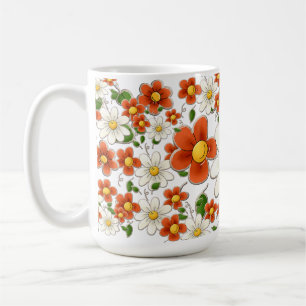 Blommar Kaffe Mugg