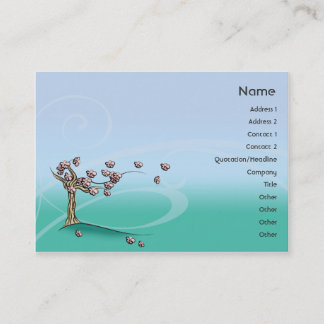 Blommar - knubbig visitkort