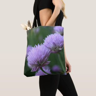 Blommar Lila Scallion Onion Pair Tygkasse