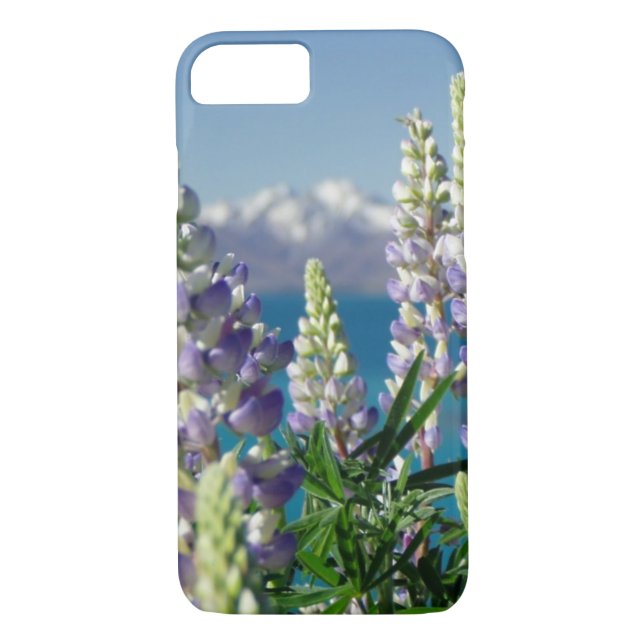 Blommar Lupine New Zealand Ligcape Case-Mate iPhone Skal (Baksida)