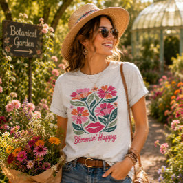 Blommar Lycklig T Shirt
