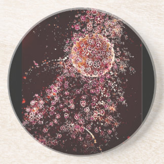 Blommar Måne Sandstone Underlägg