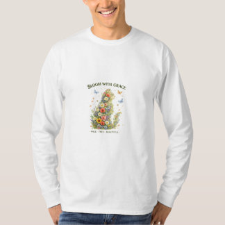 Blommar Med Grace Floral Katt T-Shirt |