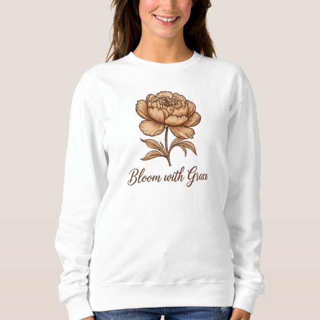 Blommar med grace vintage blommig t shirt (Framsida)