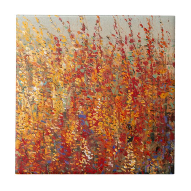 Blommar med hög ökennivå II Kakelplatta (Framsidan)