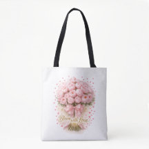 Blommar Med Kärlek Blommig Romantisk Tote