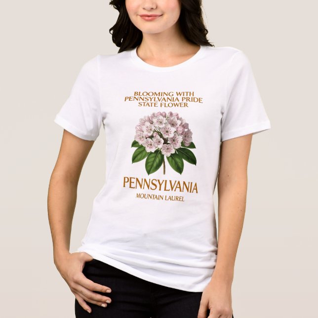 Blommar med Pennsylvaniastolthet T Shirt (Framsida)
