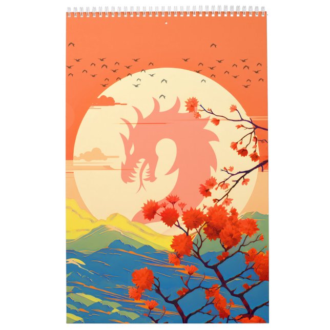 BLOMMAR NATURE MOUNTAIN DRAGON KALENDER (Omslag)