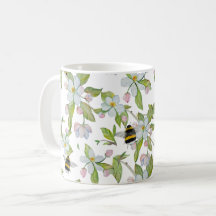 blommar och humlor i vår