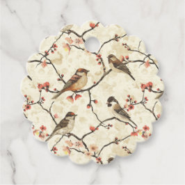 Blommar och Sång Gåvor Etiketter