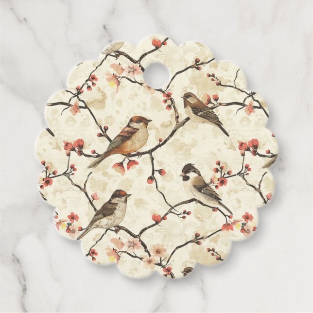 Blommar och Sång Gåvor Etiketter (Framsida)