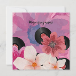 Blommar och vinylhälsounderkort