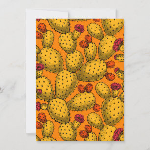 Blommar opuntia i gult