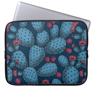 Blommar opuntia laptop fodral