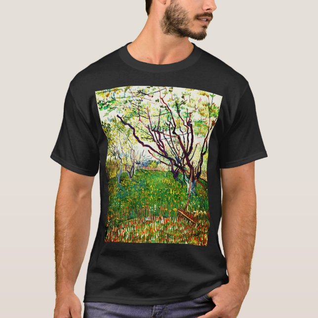 Blommar Orchard (1888) av Vincent Van Gogh T Shirt (Framsida)