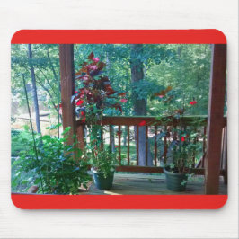 Blommar på träporna 3 musmatta