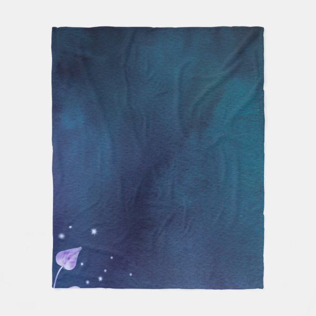 BLOMMAR - PAPPER VINTAGE FLEECEFILT (Framsidan)