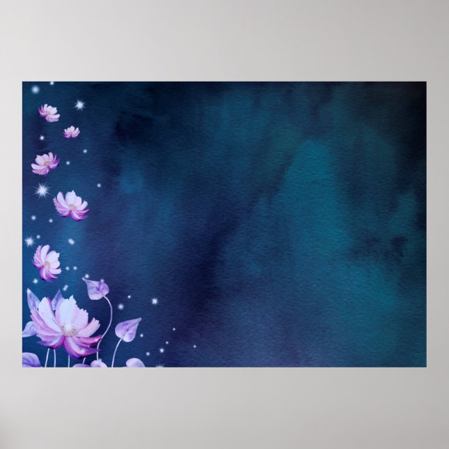 BLOMMAR - PAPPER VINTAGE POSTER (Framsidan)