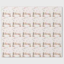 Blommar Party med katter Presentpapper