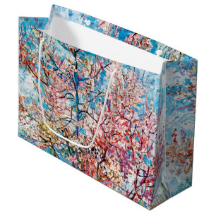 Blommar Peach Träd, Van Gogh Large Gift Bag