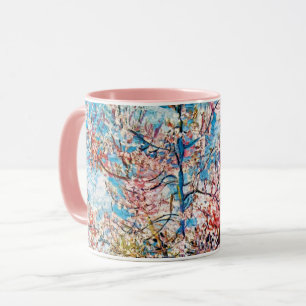 Blommar Peach Träd, Van Gogh Mugg