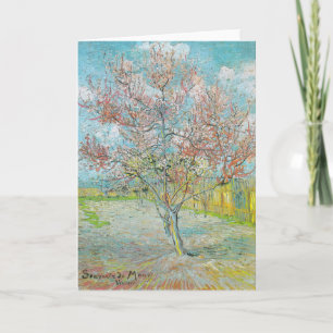 Blommar Peach Träd   Vincent van Gogh Kort
